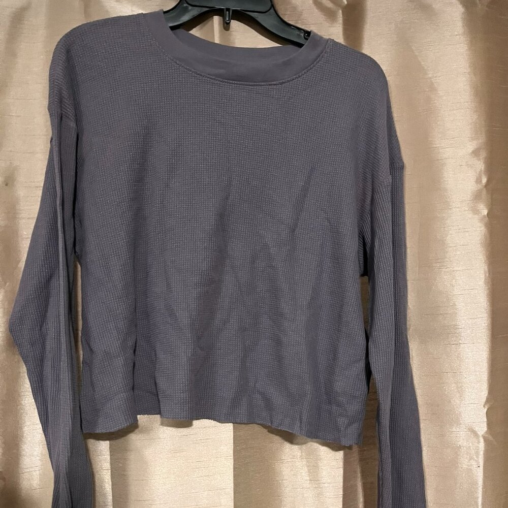 Lavender Waffle Long Sleeve Shirt